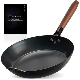 11.8-inch Pre-Seasoned Black Carbon Steel Skillet