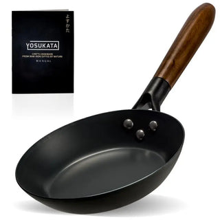 7.9-inch Pre-Seasoned Black Carbon Steel Skillet