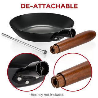 7.9-inch Pre-Seasoned Black Carbon Steel Skillet