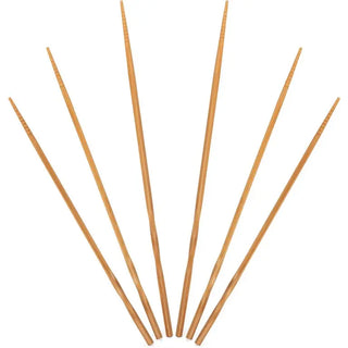 Bamboo Chopsticks Reusable: 11.8, 13 and 14.2-inch (3 Pairs)