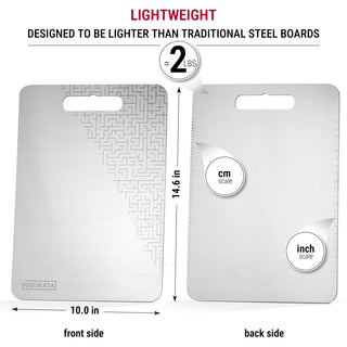 Yosukata 14.6 by 10-inch stainless steel cutting board, alternate view 4
