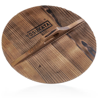 13.5-inch Pre-Seasoned Black Carbon Steel Wok Flat Bottomed + Wooden Wok Lid + Utensils Set