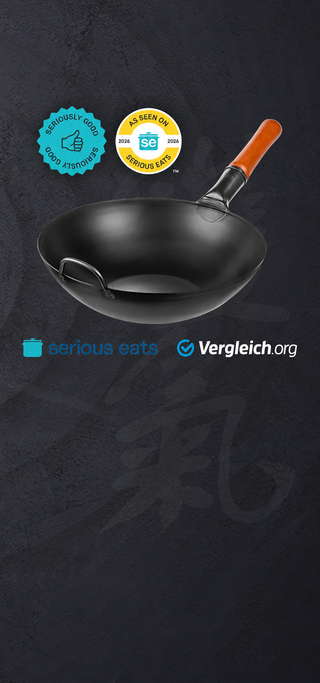13.5-inch Black Carbon Steel Wok